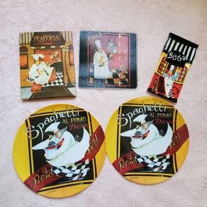 Jennifer Garant Chef Trattoria Kitchen Decoration Five Piece Set